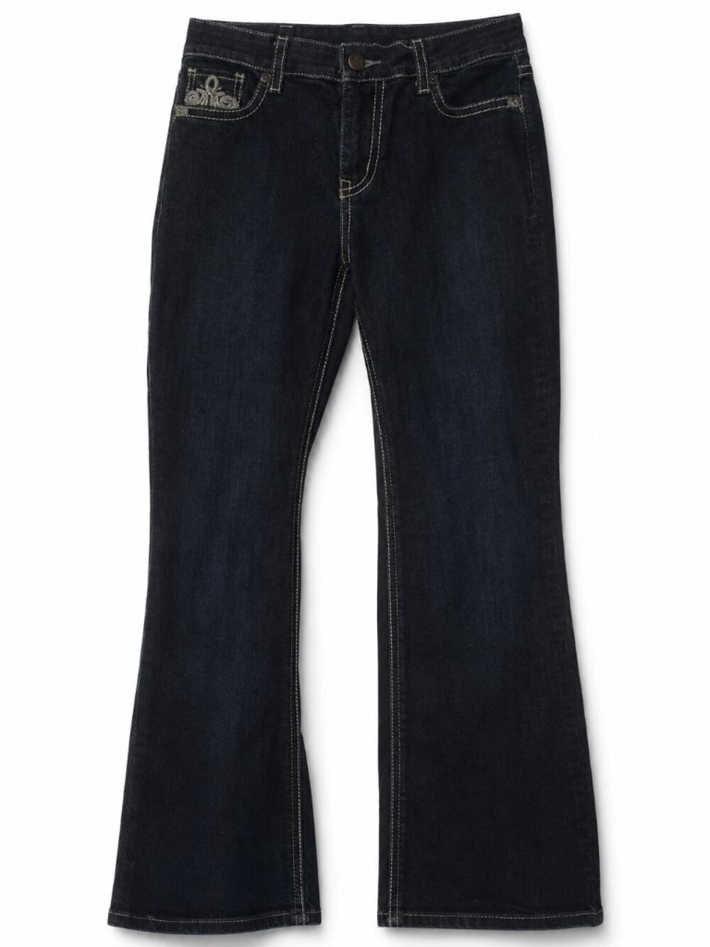 LANE BRYANT Dark Wash Decorative Pocket Jeans Plus Size 16 Regular